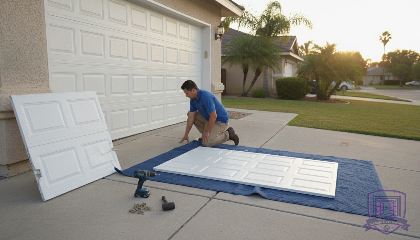Garage Door Panel Replacement in Corkscrew